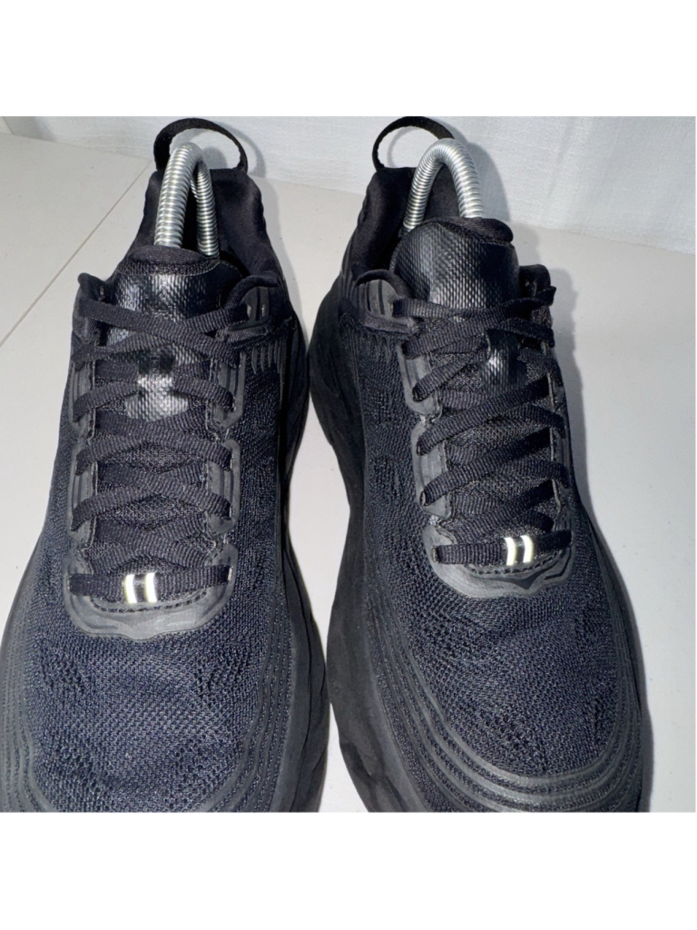 Hoka One One Bondi 6 Triple Black BBLC Womens Size 8.5 Running Shoes 1019270 - Picture 4 of 10